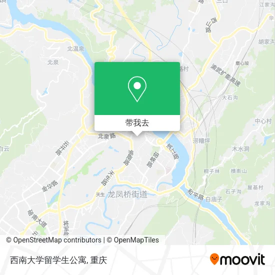 西南大学留学生公寓地图
