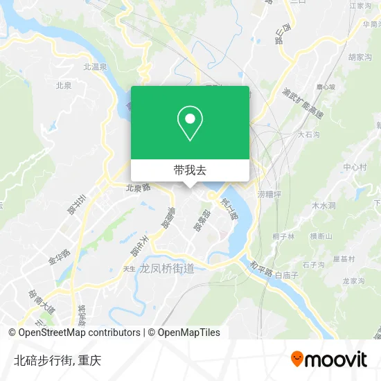 北碚步行街地图
