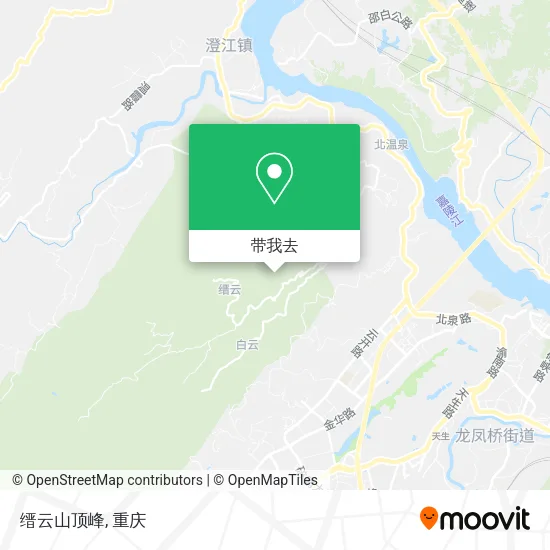 缙云山顶峰地图