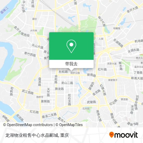 龙湖物业租售中心水晶郦城地图