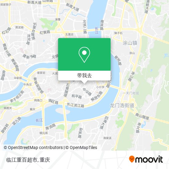 临江重百超市地图