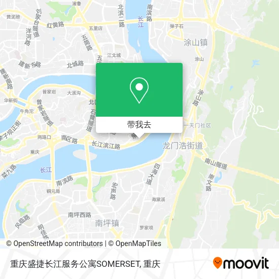 重庆盛捷长江服务公寓SOMERSET地图