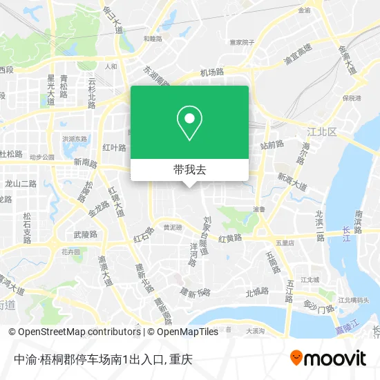 中渝·梧桐郡停车场南1出入口地图
