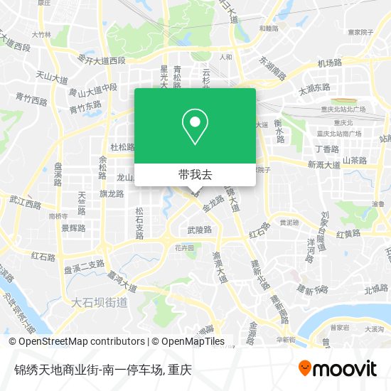 锦绣天地商业街-南一停车场地图