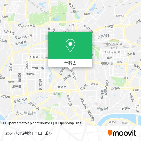 嘉州路地铁站1号口地图