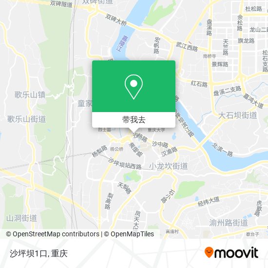 沙坪坝1口地图