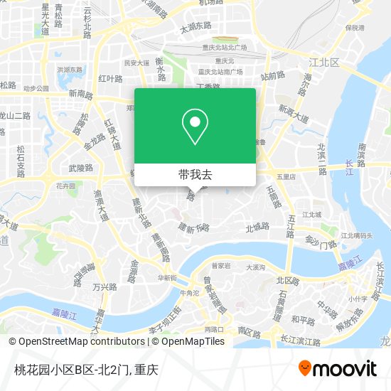 桃花园小区B区-北2门地图