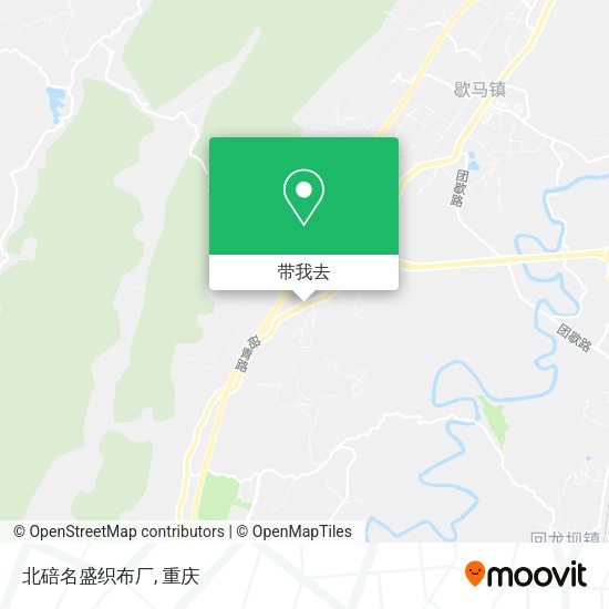 北碚名盛织布厂地图
