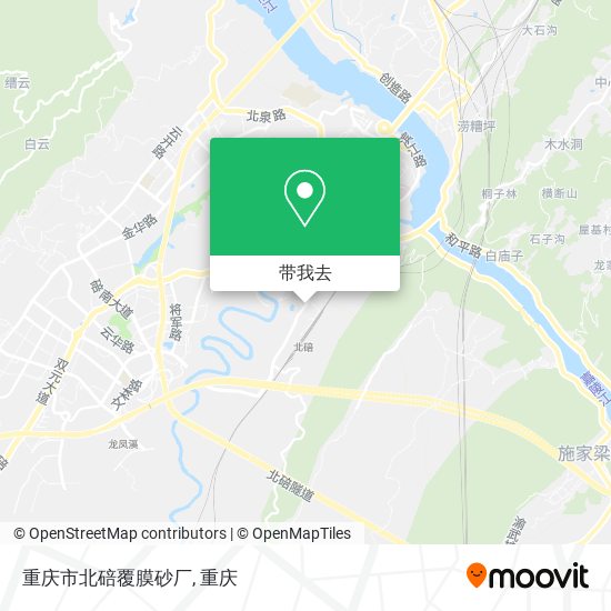重庆市北碚覆膜砂厂地图