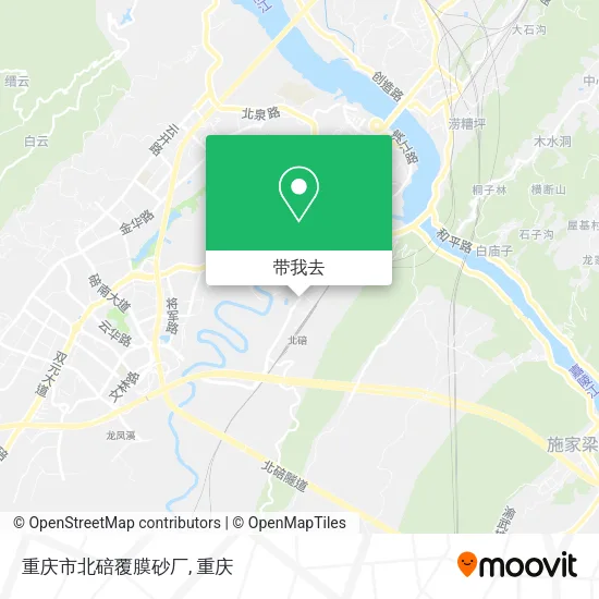 重庆市北碚覆膜砂厂地图
