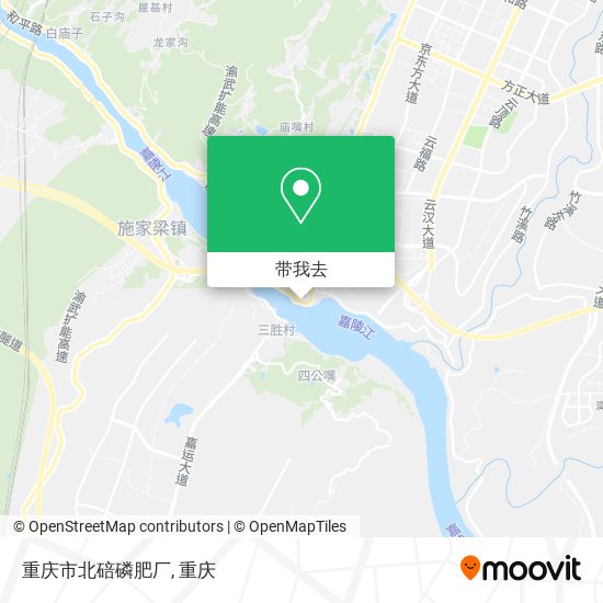 重庆市北碚磷肥厂地图
