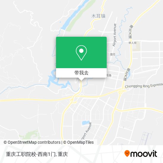 重庆工职院校-西南1门地图