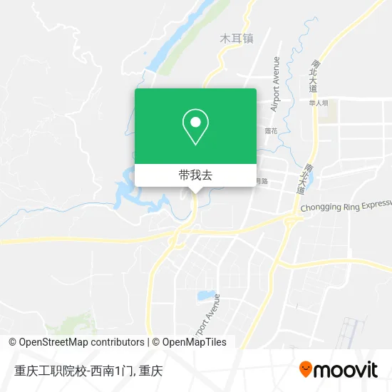 重庆工职院校-西南1门地图