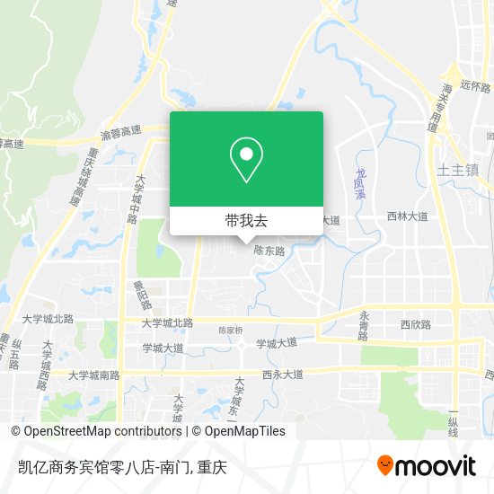 凯亿商务宾馆零八店-南门地图