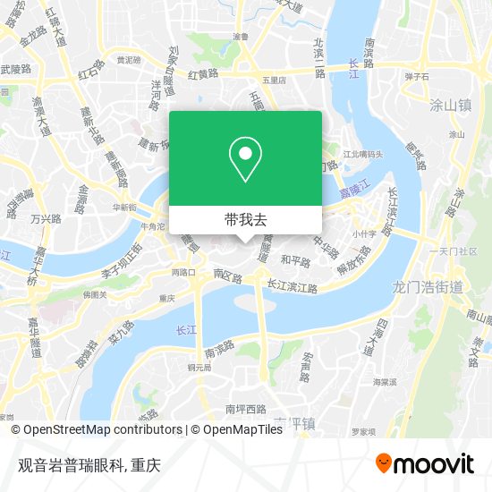 观音岩普瑞眼科地图
