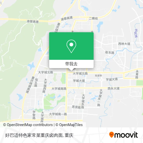 好巴适特色家常菜重庆卤肉面地图