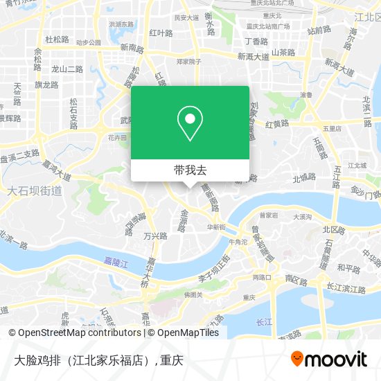 大脸鸡排（江北家乐福店）地图