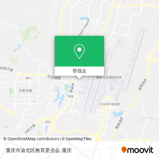 重庆市渝北区教育委员会地图