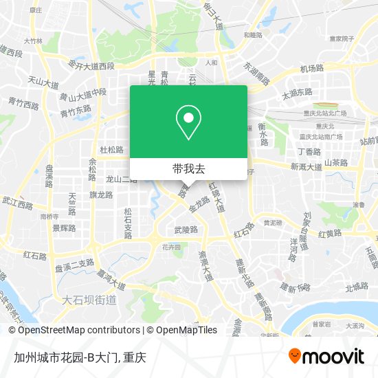 加州城市花园-B大门地图