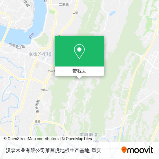 汉森木业有限公司莱茵虎地板生产基地地图