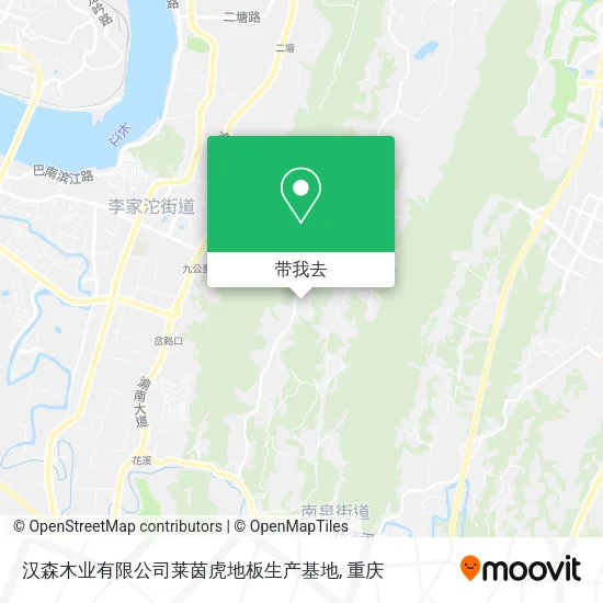 汉森木业有限公司莱茵虎地板生产基地地图
