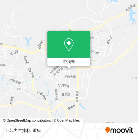 卜菲力牛排杯地图