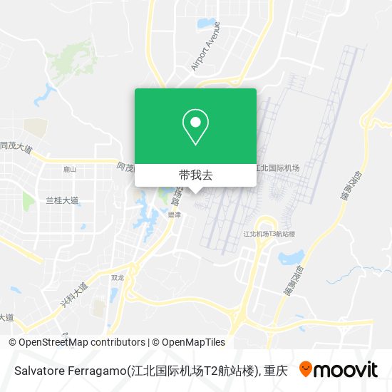 Salvatore Ferragamo(江北国际机场T2航站楼)地图