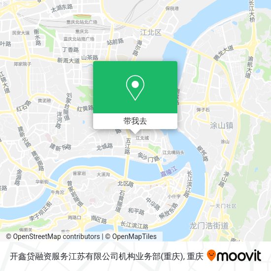 开鑫贷融资服务江苏有限公司机构业务部(重庆)地图