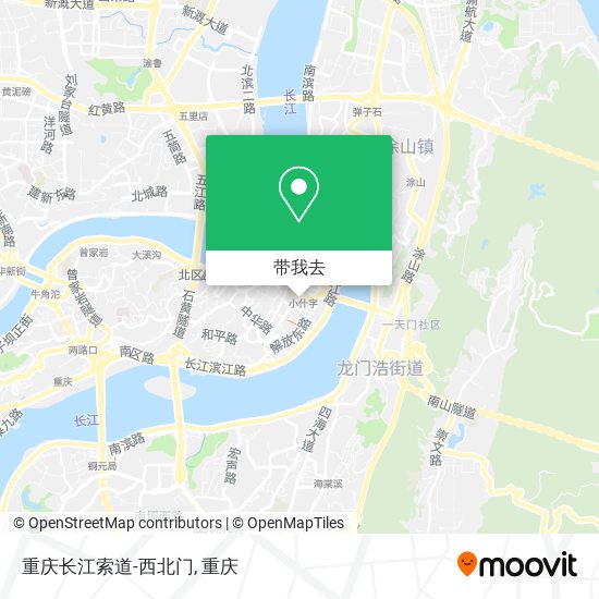 重庆长江索道-西北门地图