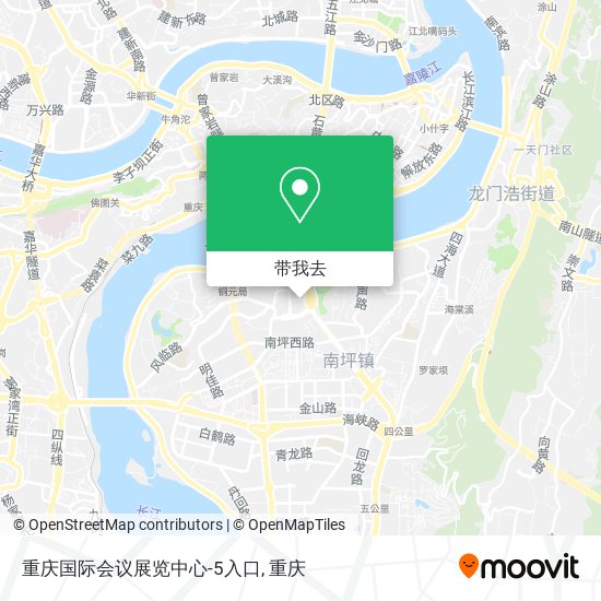 重庆国际会议展览中心-5入口地图