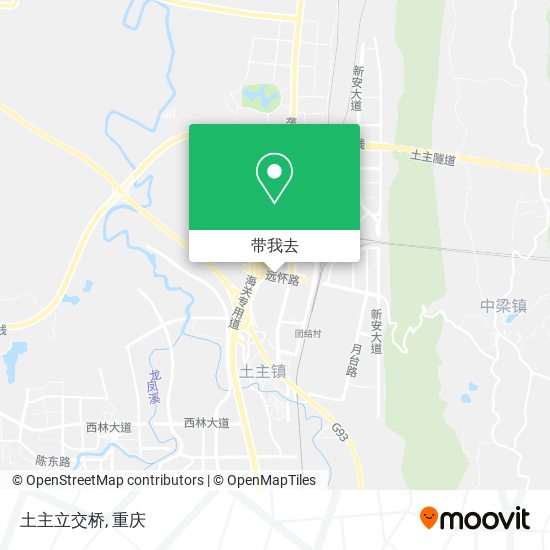 土主立交桥地图