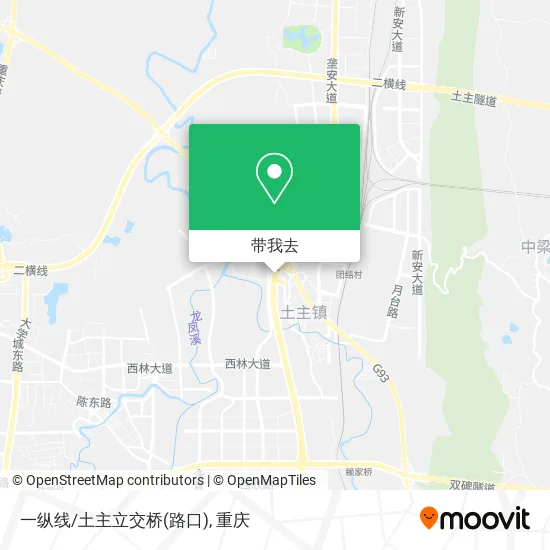 一纵线/土主立交桥(路口)地图
