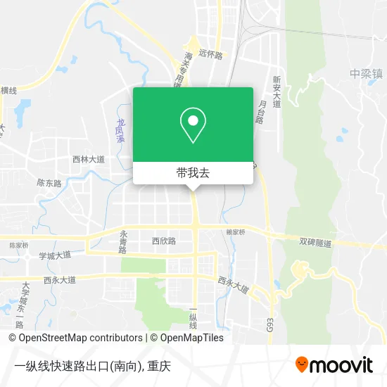 一纵线快速路出口(南向)地图