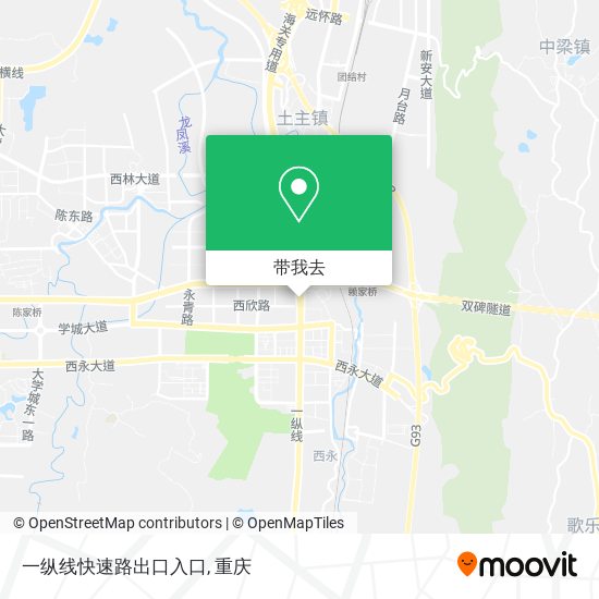 一纵线快速路出口入口地图