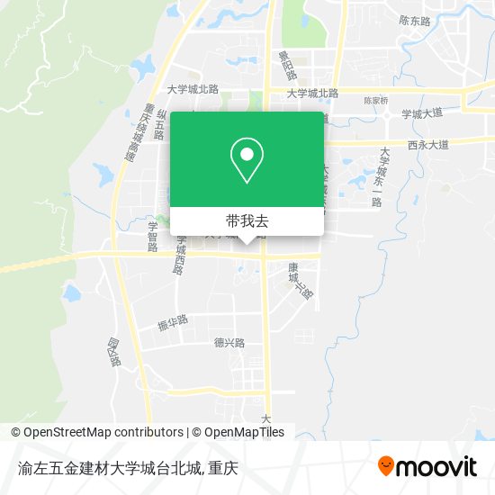 渝左五金建材大学城台北城地图