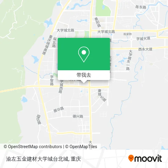 渝左五金建材大学城台北城地图