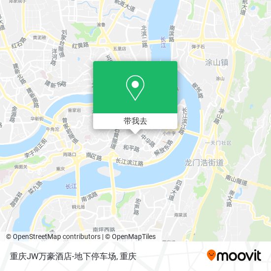 重庆JW万豪酒店-地下停车场地图