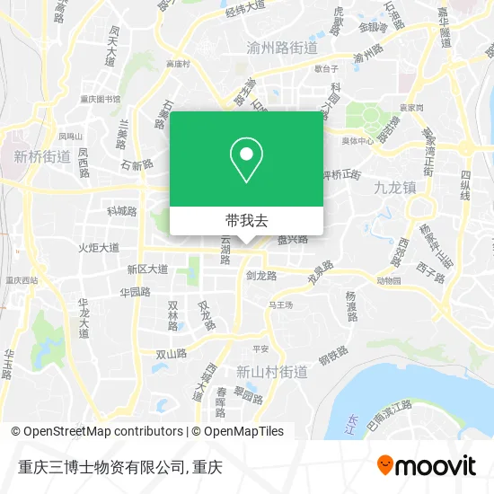 重庆三博士物资有限公司地图