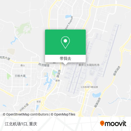 江北机场1口地图