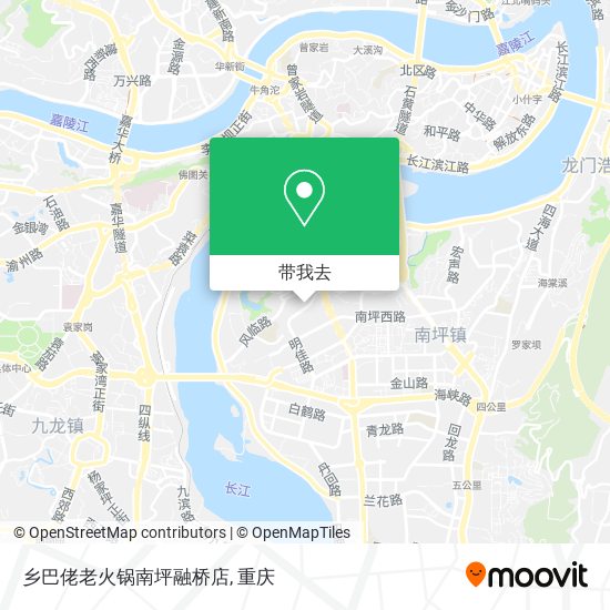 乡巴佬老火锅南坪融桥店地图