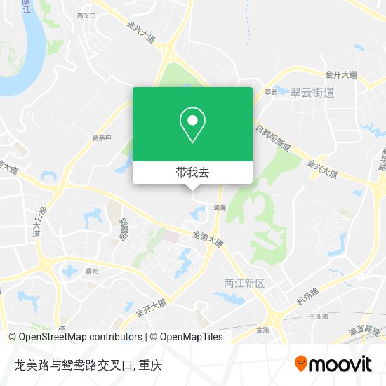 龙美路与鸳鸯路交叉口地图