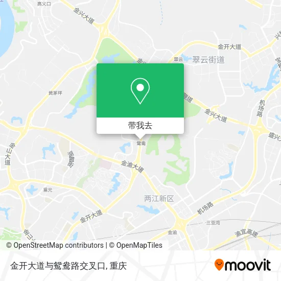 金开大道与鸳鸯路交叉口地图