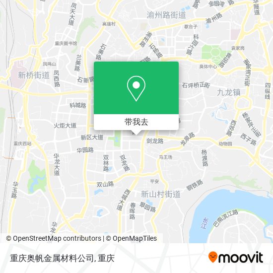 重庆奥帆金属材料公司地图