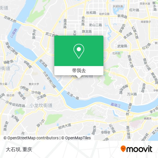 大石坝地图