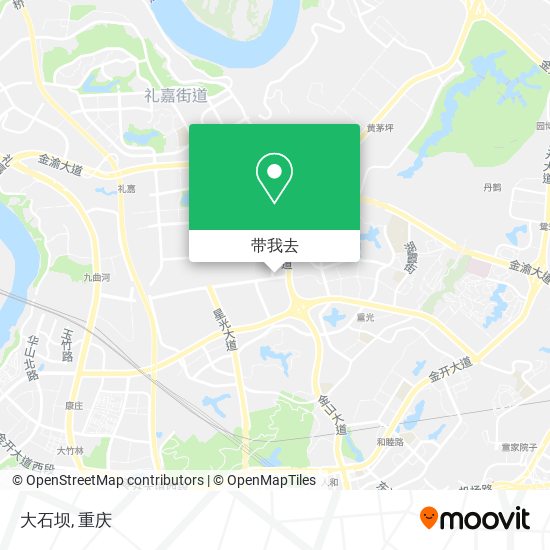 大石坝地图