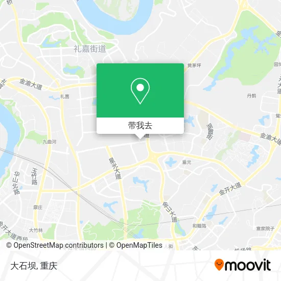 大石坝地图