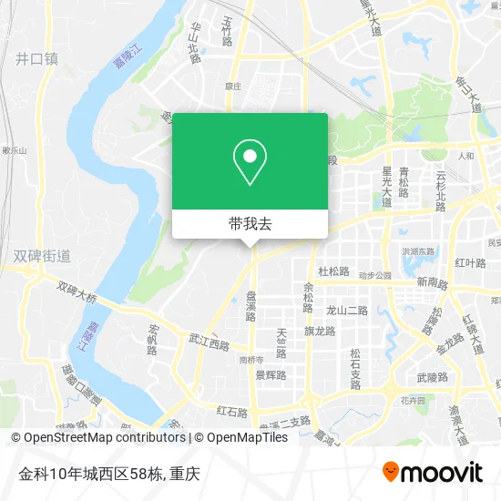 金科10年城西区58栋地图