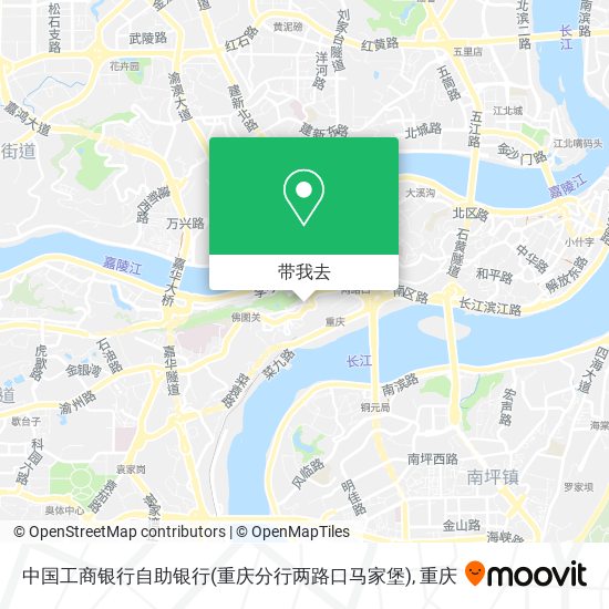 中国工商银行自助银行(重庆分行两路口马家堡)地图