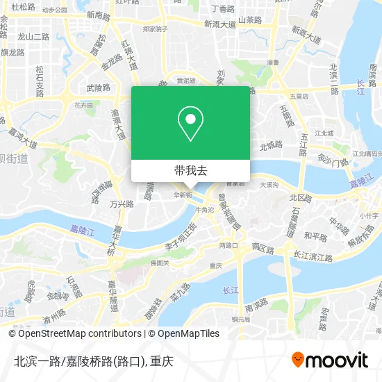 北滨一路/嘉陵桥路(路口)地图