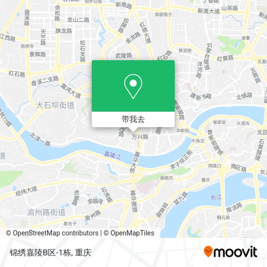 锦绣嘉陵B区-1栋地图